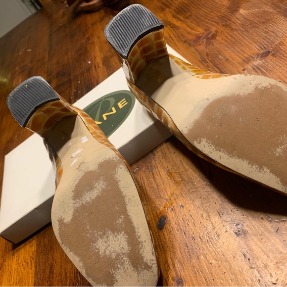 💝 Golden croco Vintage Pavane golden orange crocodile style heels in the 1980s - Picture 11 of 15